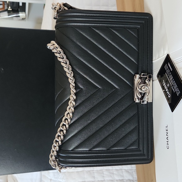 CHANEL Handbags - Chanel Le Boy Bag in medium. Like New!